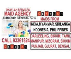 Hire Indian Maid, Myanmar, Srilankan, Indonesian Maid