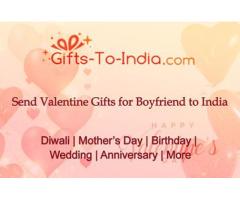 Send Valentine's Day Gifts for Boyfriend to India