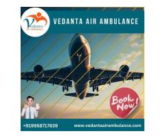 With Top-notch ICU Features book Vedanta Air Ambulance Service in Raipur