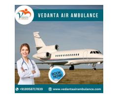 For Quick Transfer Patient Book Vedanta Air Ambulance Service in Indore