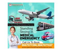 For Commendable Medical Care Hire Panchmukhi Air Ambulance Services in Bangalore