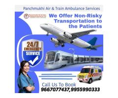 With Hi-tech Medical Assistance Hire Panchmukhi Air Ambulance Services in Varanasi