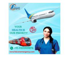 For Top-notch Medical Care Choose Falcon Train Ambulance Services in Varanasi