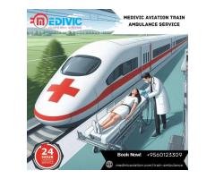 Avail Top-class Medivic Aviation Train Ambulance from Patna with ICU Setup