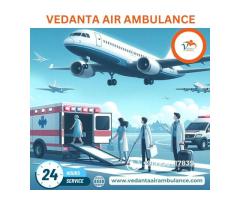 Hire Top-class Vedanta Air Ambulance Service in Siliguri with ICU Setup