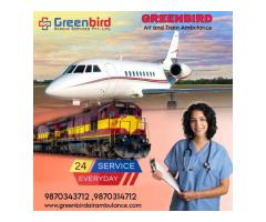 Greenbird Air Ambulance Service in Guwahati with Responsible Medical Staff