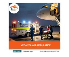 Use Top-class Vedanta Air Ambulance Service in Indore with Ventilator Setup