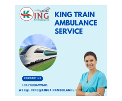 Avail King Train Ambulance Service In Siliguri With Life Support Medical System